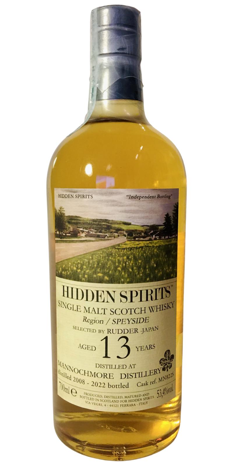 Mannochmore 2008 (Hidden Spirits) 13 Year Old Single Malt Scotch Whisky | 700ML at CaskCartel.com