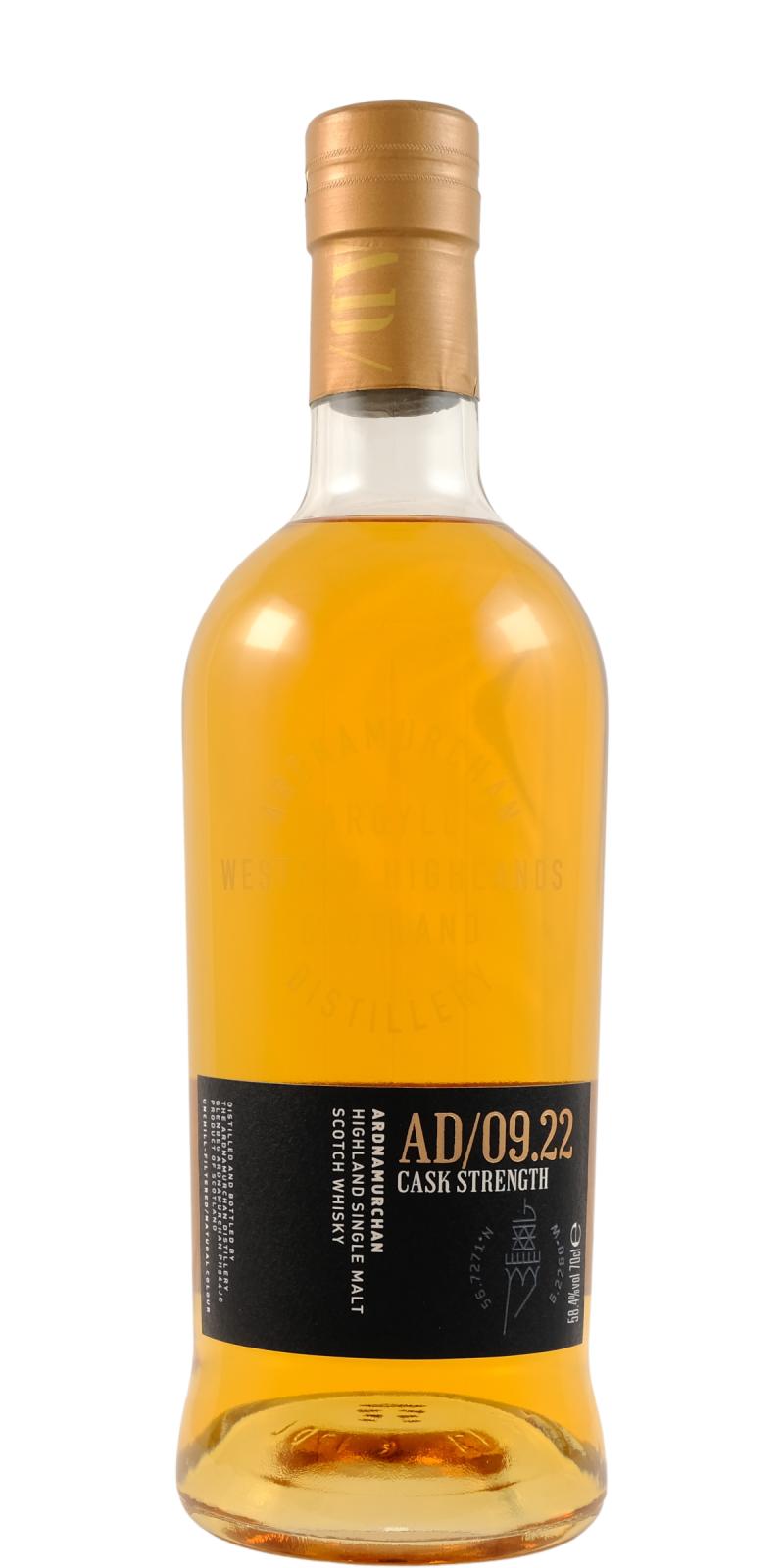 Ardnamurchan AD/09.22 Cask Strength Whisky | 700ML at CaskCartel.com