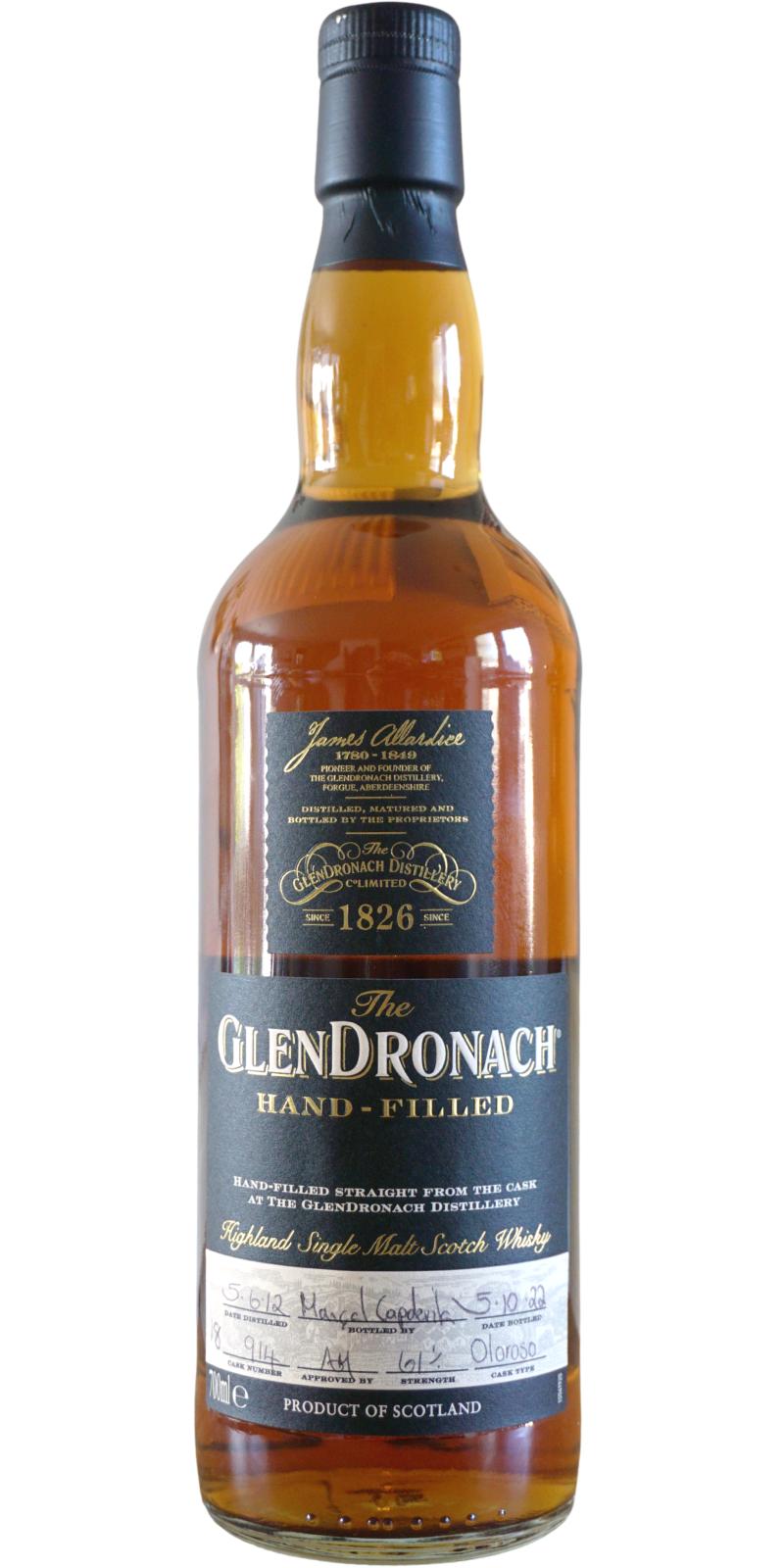 Glendronach 2012 Hand-filled at the distillery Highland Single Malt Scotch Whisky at CaskCartel.com