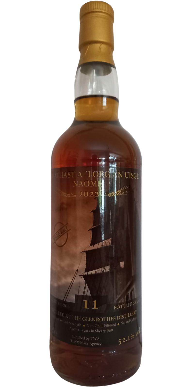 Glenrothes 2011 (The Whisky Agency) Fhathast a 'lorg an uisge naomh (11 Year Old) Single Malt Whisky at CaskCartel.com
