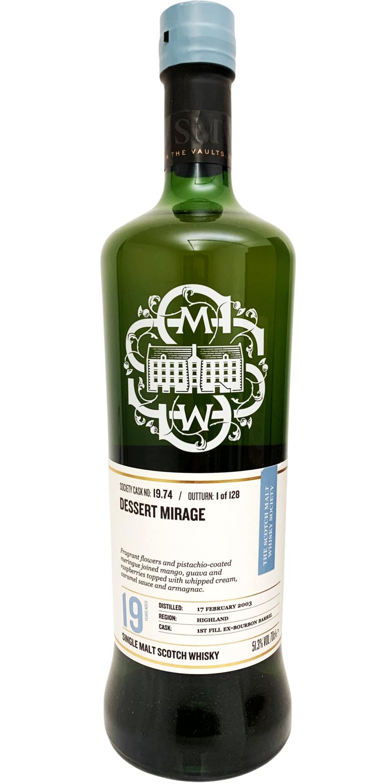 Glen Garioch 2003 (The Scotch Malt Whisky Society) 19.74 Dessert mirage (19 Year Old) Single Malt Scotch Whisky at CaskCartel.com