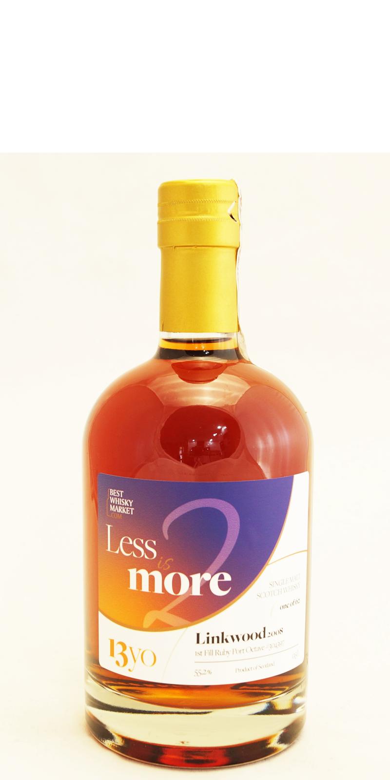 Linkwood 2008 (Bestwhiskymarket) Less is More (13 Year Old) Single Malt Scotch Whisky at CaskCartel.com