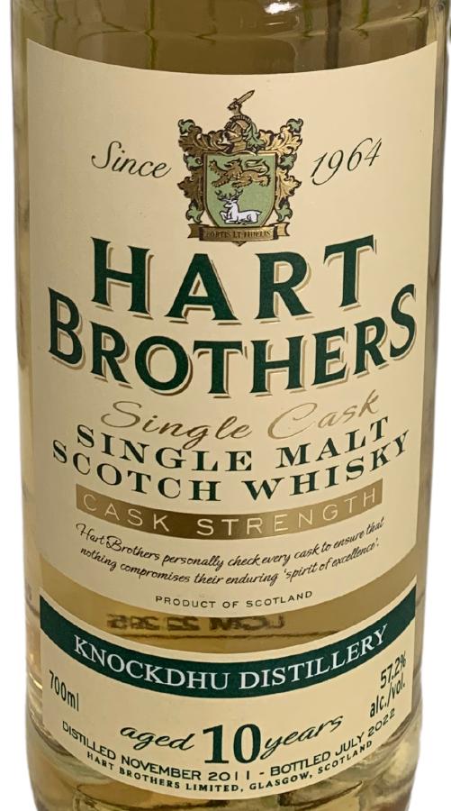 Knockdhu 10-Year-Old (Hart Brothers) Single Cask - Cask Strength Single Malt Scotch Whisky at CaskCartel.com