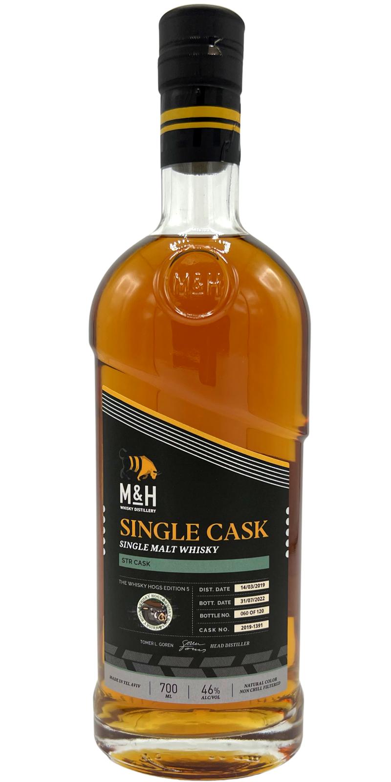 M&H 2019 Single Cask - The Whisky Hogs Single Malt Whisky | 700ML at CaskCartel.com
