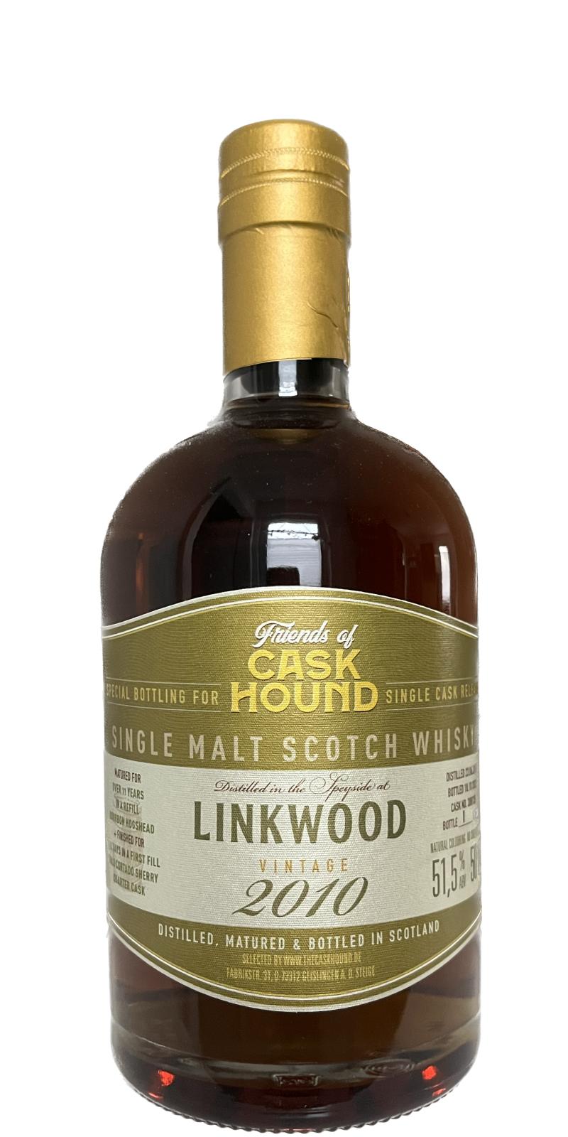 Linkwood 2010 (The Caskhound) Friends of Caskhound Single Malt Scotch Whisky | 500ML at CaskCartel.com
