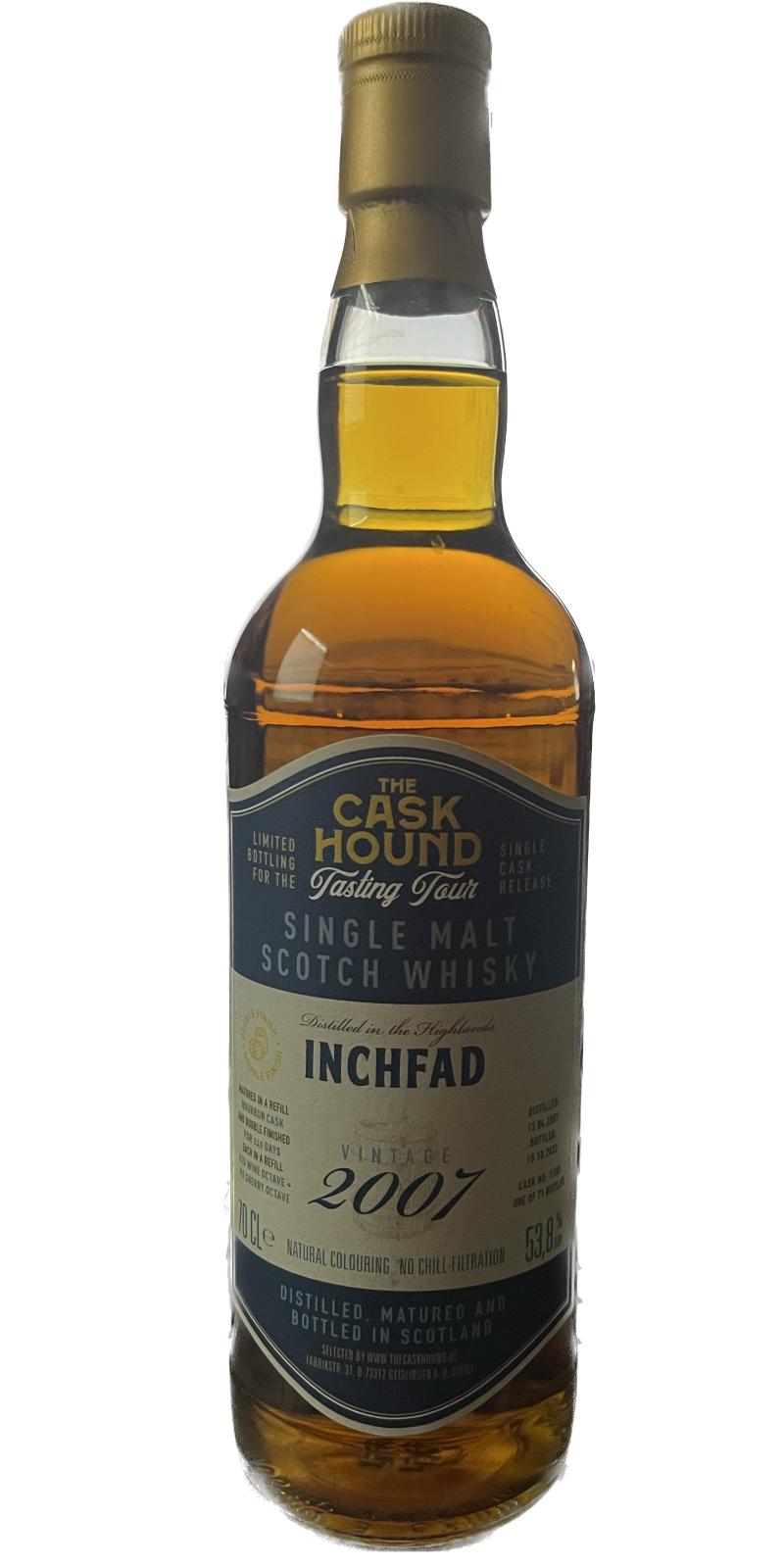 Inchfad 2007 (The Caskhound) Tasting Tour (15 Year Old) Single Malt Scotch Whisky | 700ML at CaskCartel.com