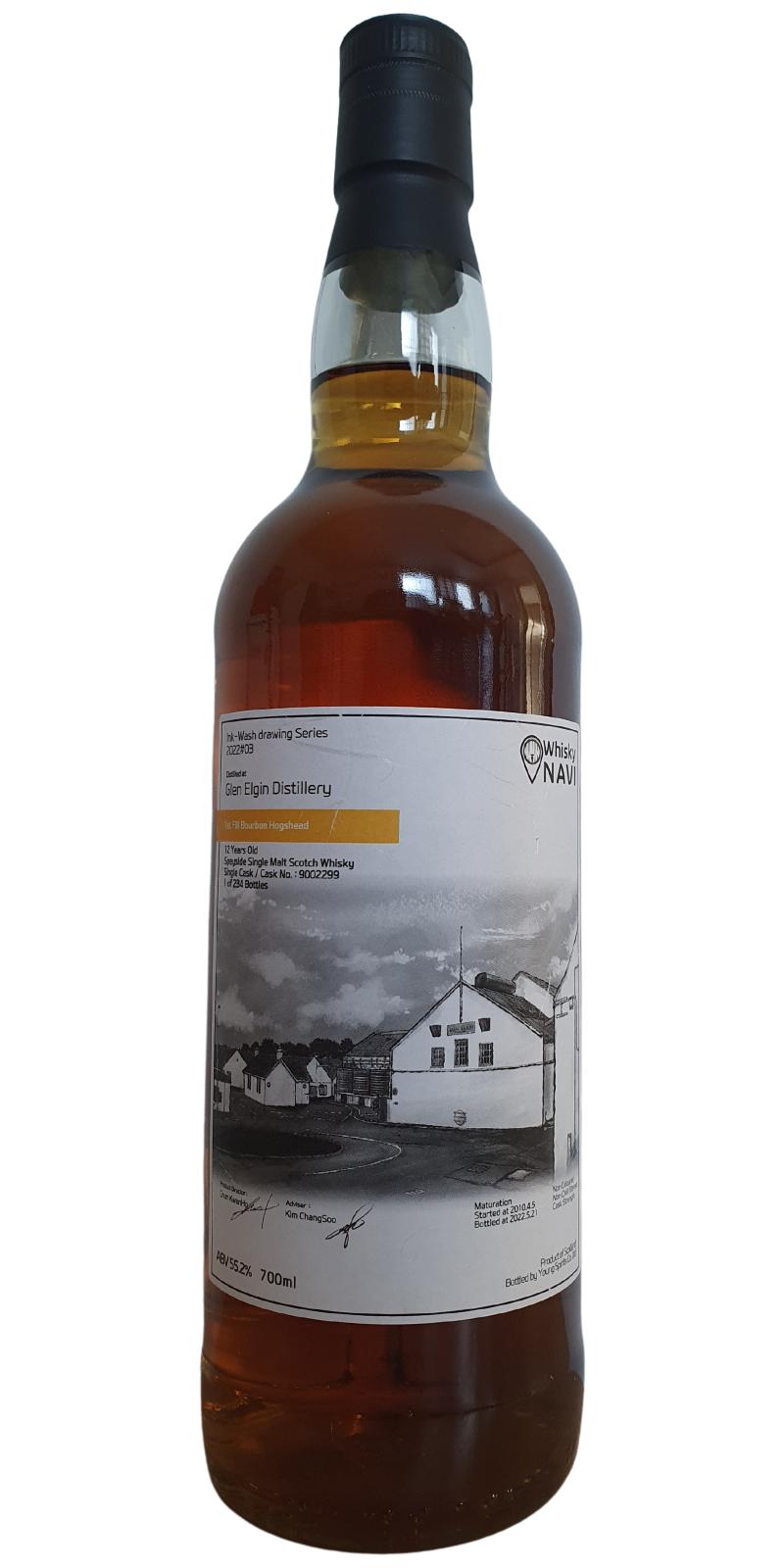 Glen Elgin 2010 (WhiskyNavi) 12 Year Old 2022 Release (Cask #9002299) Speyside Single Malt Scotch Whisky | 700ML at CaskCartel.com