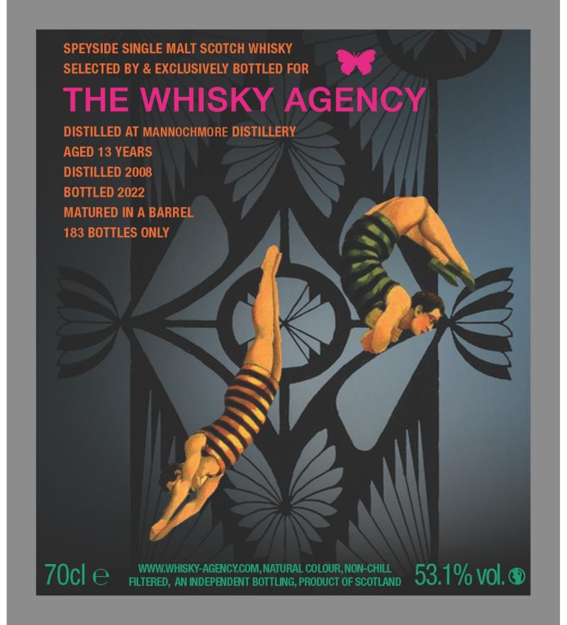Mannochmore 2008 The Whisky Agency TWA China Edition 13 Year Old Single Malt Scotch Whisky | 700ML at CaskCartel.com