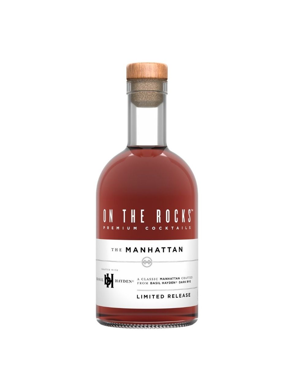 On The Rocks Cocktails Basil Hayden Dark Rye Limited Edition Manhattan Cocktail at CaskCartel.com