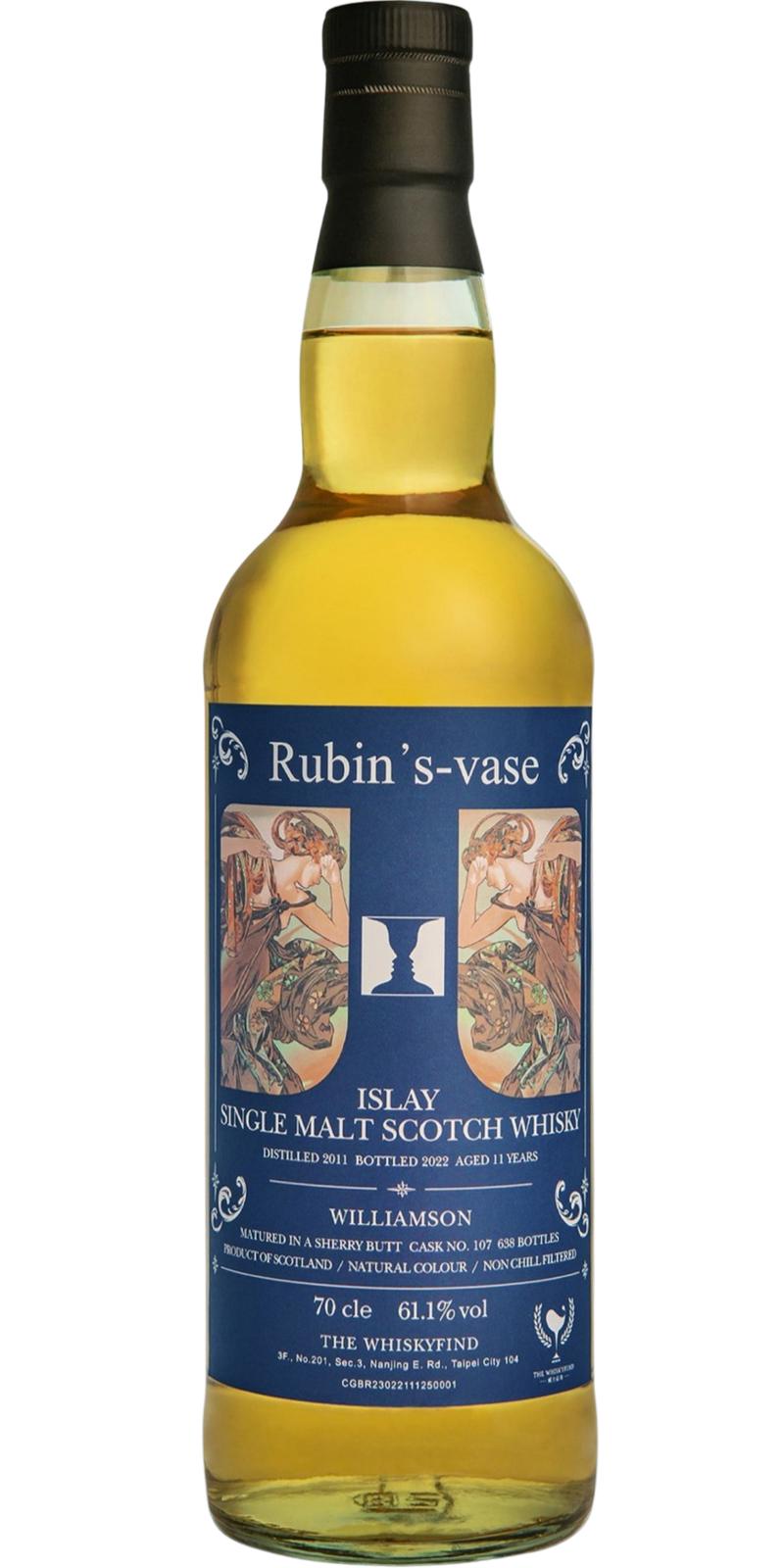 Williamson 2011 TWf Rubin's-vase 11 Year Old Single Malt Scotch Whisky | 700ML at CaskCartel.com