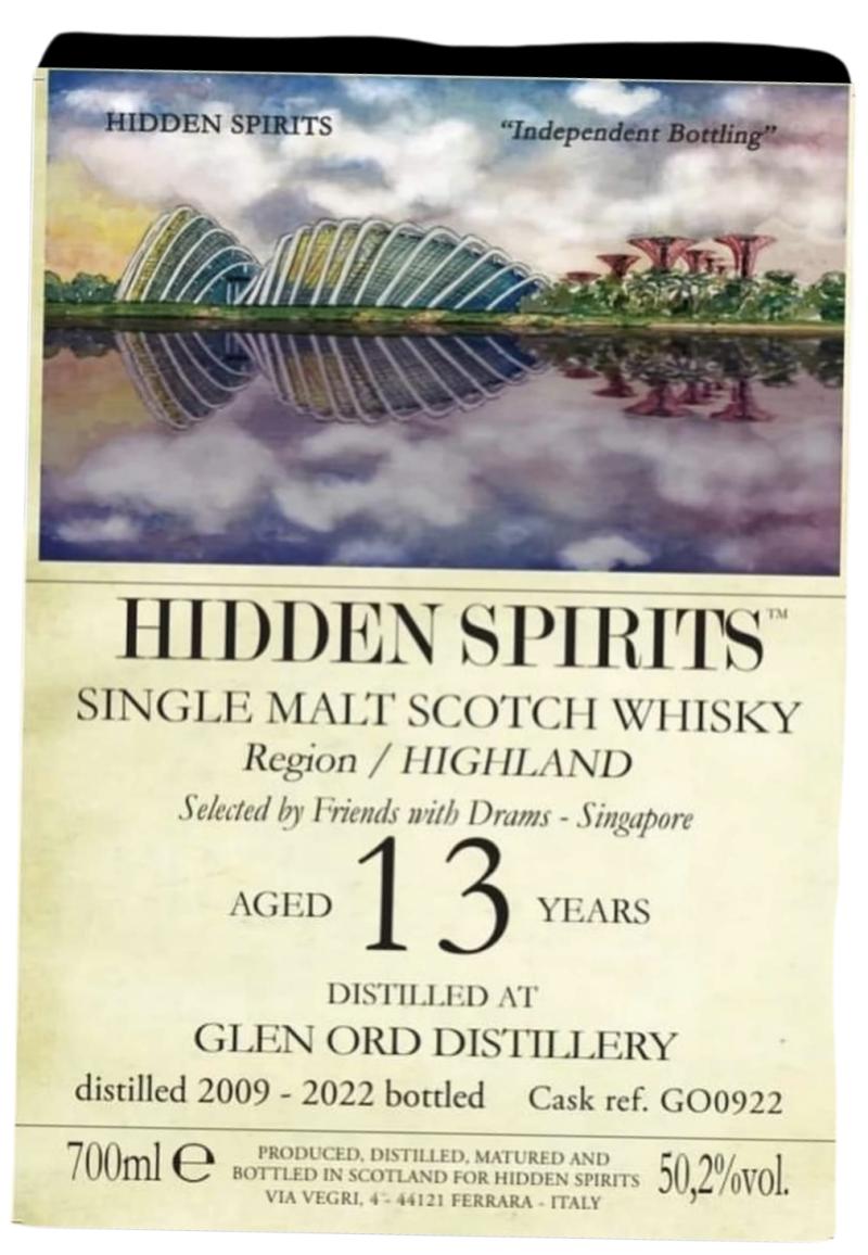 Glen Ord 2009 Hideen Spirits Region Highland 13 Year Old Single Malt Scotch Whisky | 700ML at CaskCartel.com