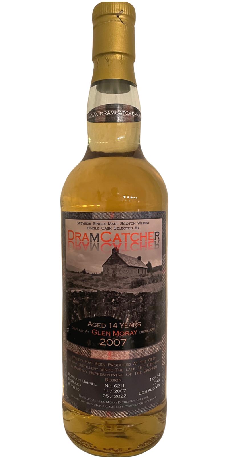Glen Moray 2007 (DramCatcher) 14 Year Old 2022 Release (Cask #6211) Speyside Single Malt Scotch Whisky | 700ML at CaskCartel.com