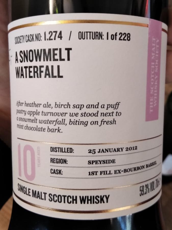Glenfarclas 2012 (SMWS) 1.274 A Snow Melt Waterfall (10 Year Old) Scotch Whisky | 700ML at CaskCartel.com