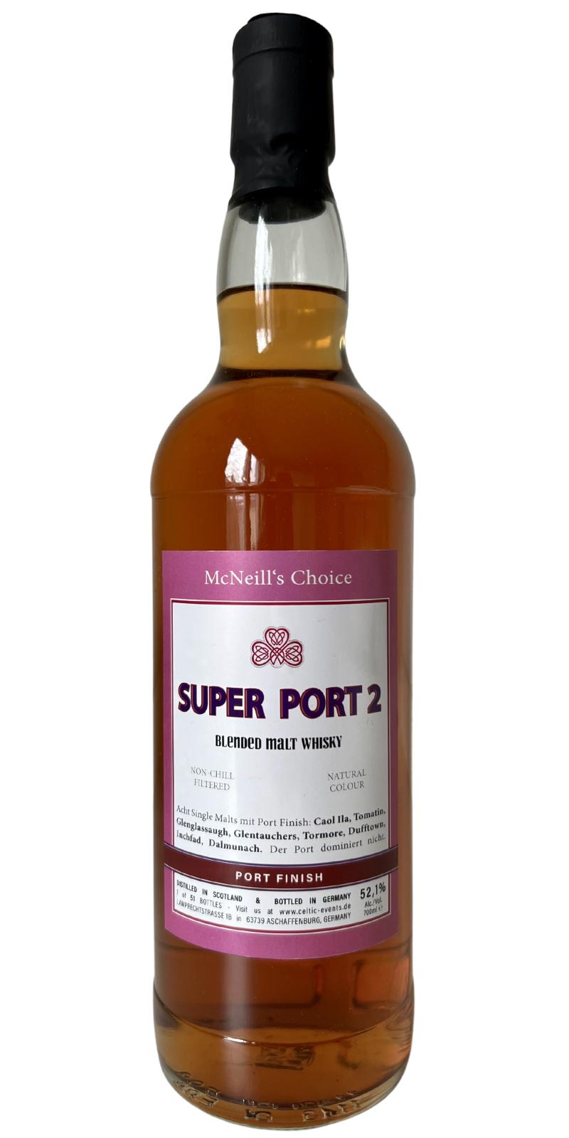 McNeill's Choice Super Port 2 Blended Malt Whisky | 700ML at CaskCartel.com