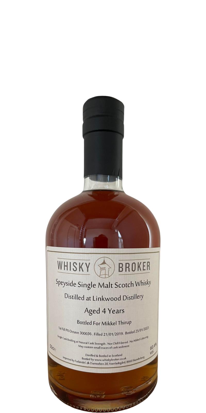 Linkwood 2019 (Whisky Broker) Single Malt Scotch Whisky | 500ML at CaskCartel.com