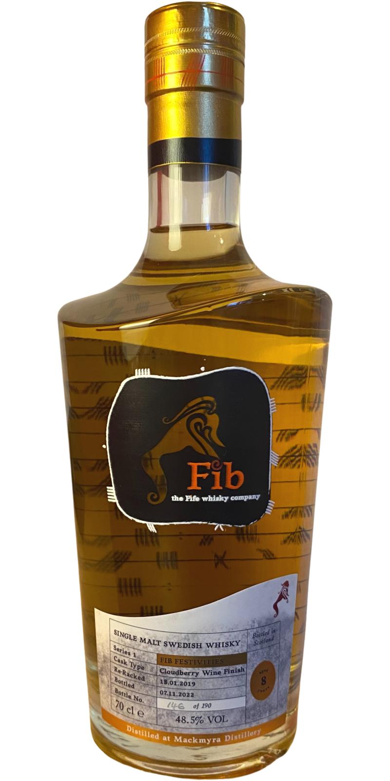 Mackmyra 08-Year-Old (Fib Whisky Ltd) Fib Festivities Series 1 - Cloudberry Wine Single Malt Whisky | 700ML at CaskCartel.com