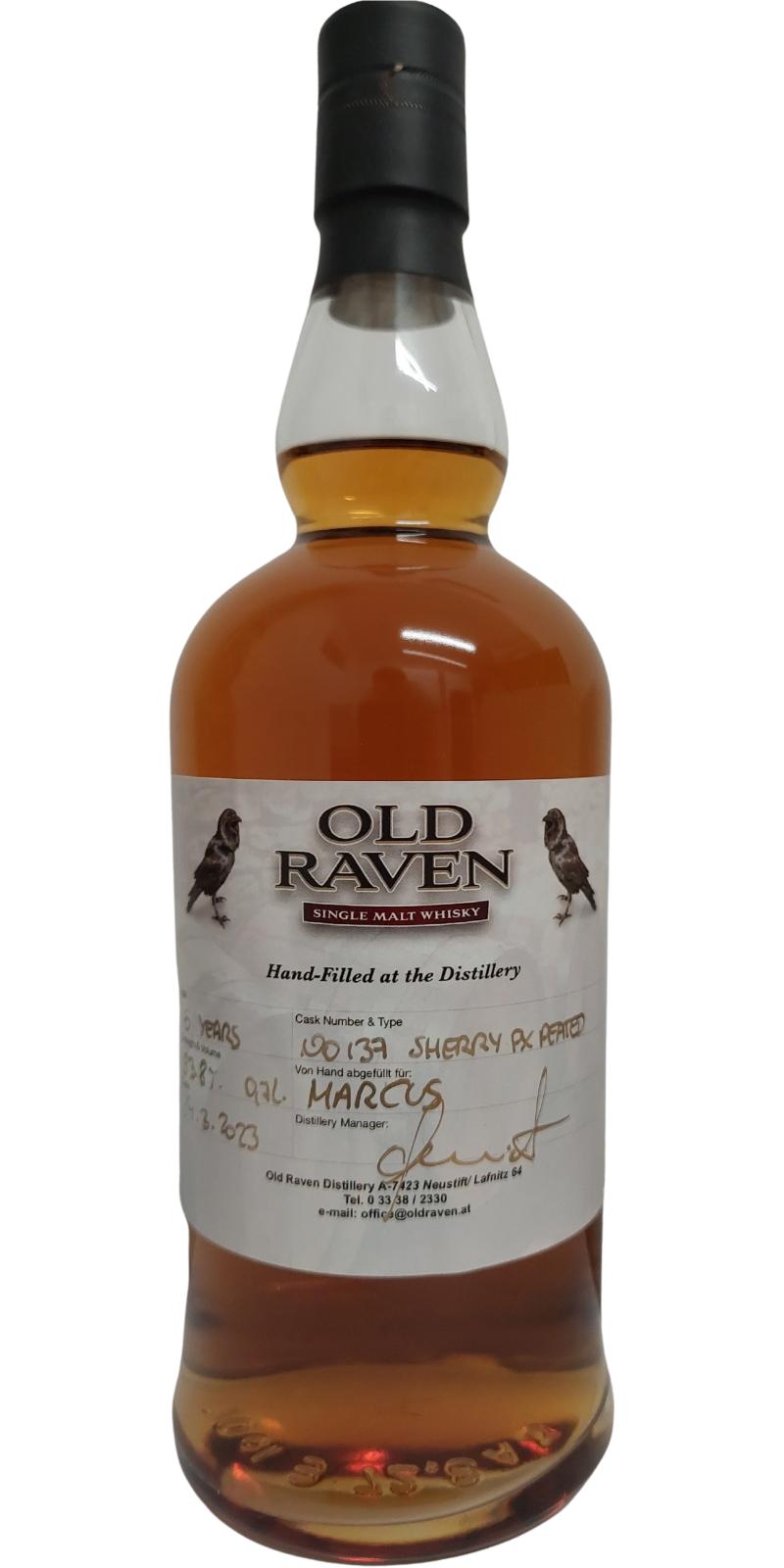 Old Raven 2016 Hand-Filled Single Malt Whisky | 700ML at CaskCartel.com