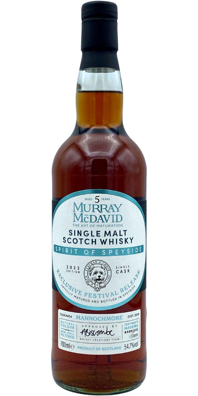 Mannochmore 2018 (Murray McDavid) Spirit of Speyside 2023 Festival Release Scotch Whisky | 700ML at CaskCartel.com