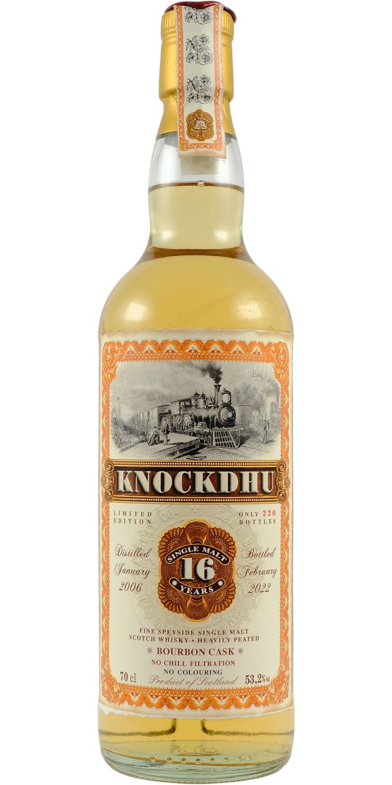 Knockdhu 2006 (Jack Wiebers Whisky World) Old Train Line (16 Year Old) Speside Single Malt Scotch Whisky | 700ML at CaskCartel.com
