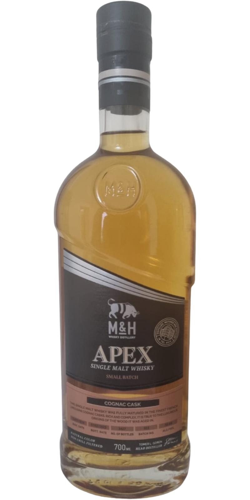 M&H 2019 - APEX Cognac Cask Single Malt Whisky | 700ML at CaskCartel.com