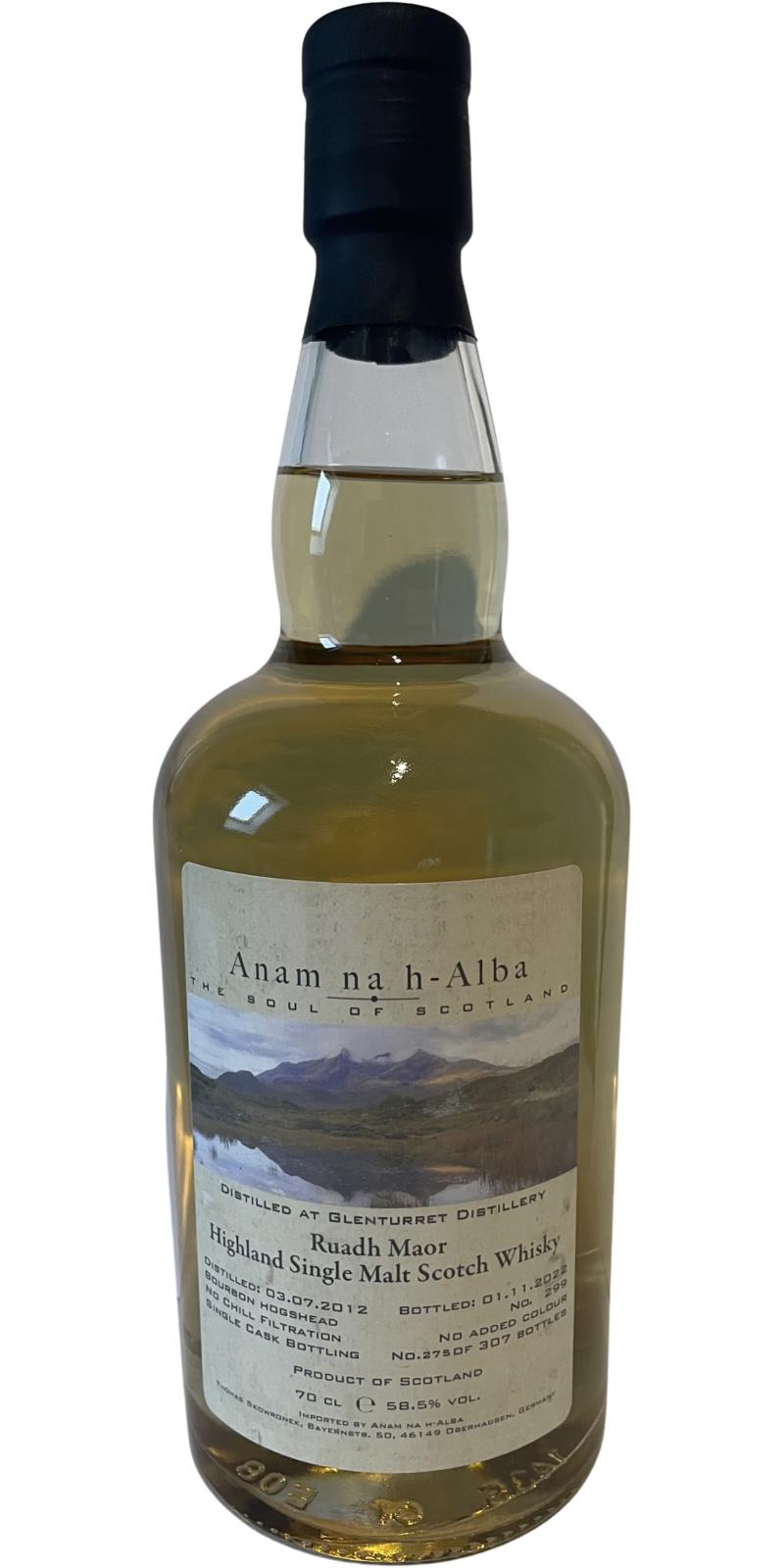 Ruadh Maor 2012 ANHA 2022 Release (Cask #299) Single Malt Scotch Whisky | 700ML at CaskCartel.com