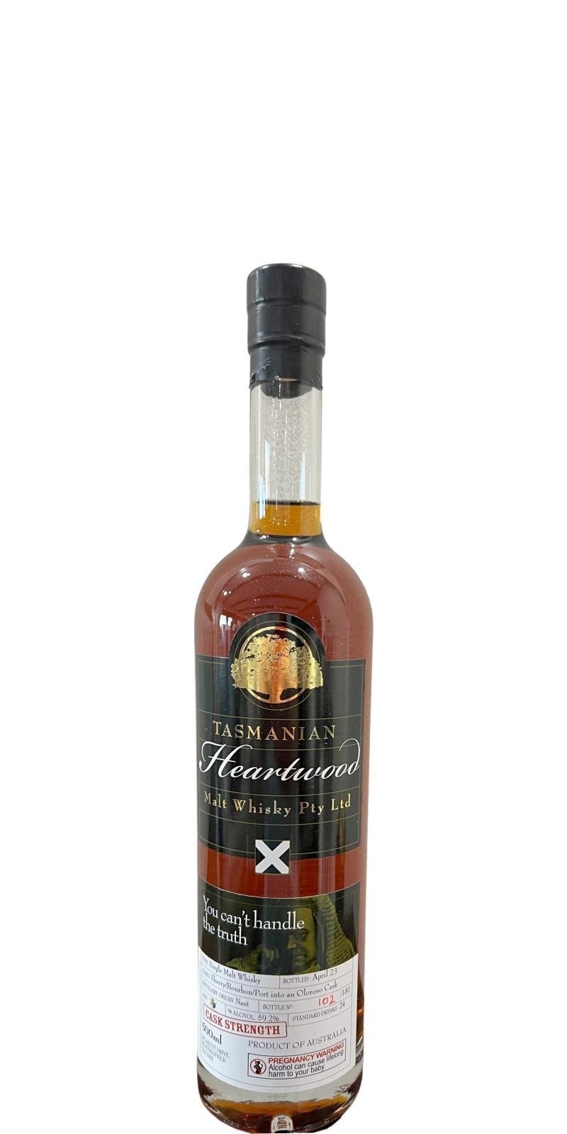 Heartwood Tasmanian You Can't Handle The Truth Australian Whisky | 500ML at CaskCartel.com