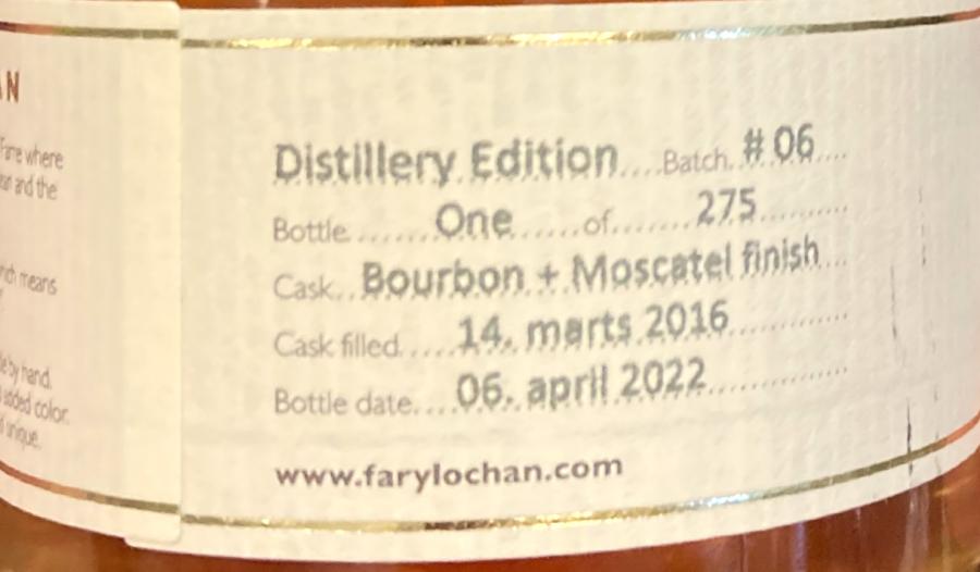 Fary Lochan 2016 Distillery Edition Batch #06 2022 Release (Batch #06) Single Malt Whisky | 200ML at CaskCartel.com
