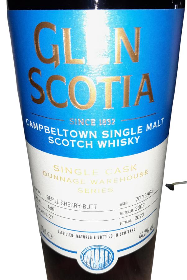 Glen Scotia 2002 Single Cask Dunnage Warhouse Series Scotch Whisky | 700ML at CaskCartel.com