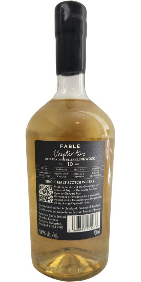 Linkwood 2012 PSL Fable Whisky - Chapter Two 10 Year Old 2022 Release Cask #36 Single Malt Scotch Whisky | 700ML at CaskCartel.com