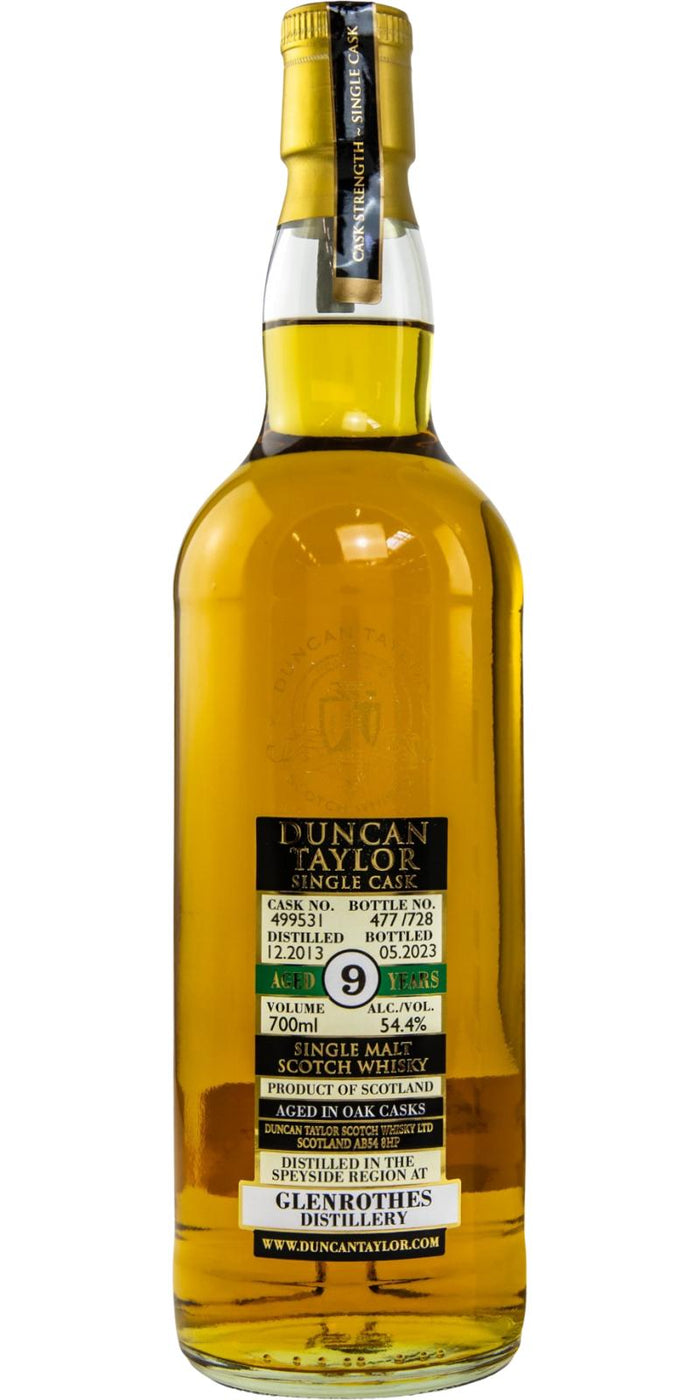 Glenrothes 2013 (Duncan Taylor) Single Cask 9 Year Old Scotch Whisky | 700ML