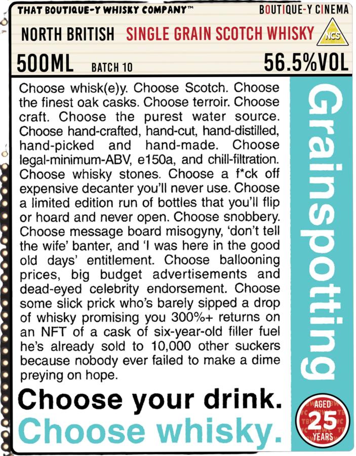 North British Batch 10 TBWC Boutique-Y-Cinema Single Grain Scotch Whisky | 500ML at CaskCartel.com