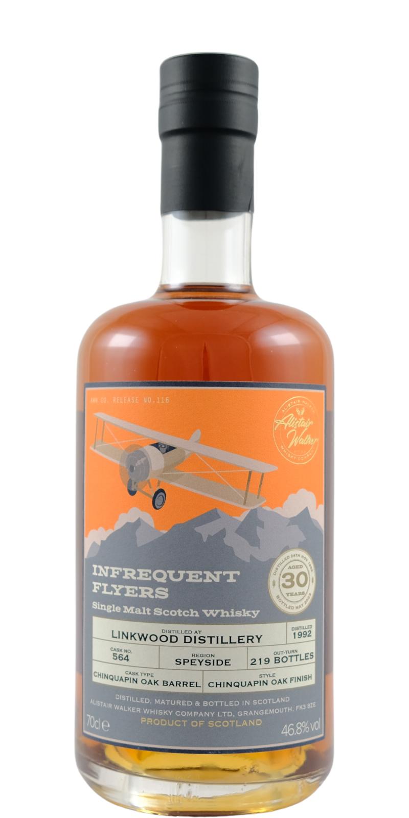 Linkwood Infrequent Flyers Chinquapin Oak Finish 1992 30 Year Old Whisky | 700ML at CaskCartel.com