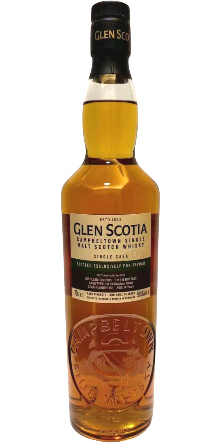Glen Scotia 2005 Limited Edition 14 Year Old 2020 Release (Cask #801) Single Malt Scotch Whisky | 700ML at CaskCartel.com