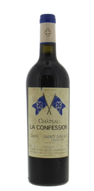 2009 | Chateau La Confession | Chateau La Confession stained label at CaskCartel.com