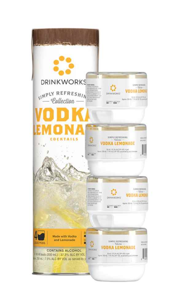 Drinkworks Vodka Lemonade Tube (4x Pods) | 4x50ML at CaskCartel.com