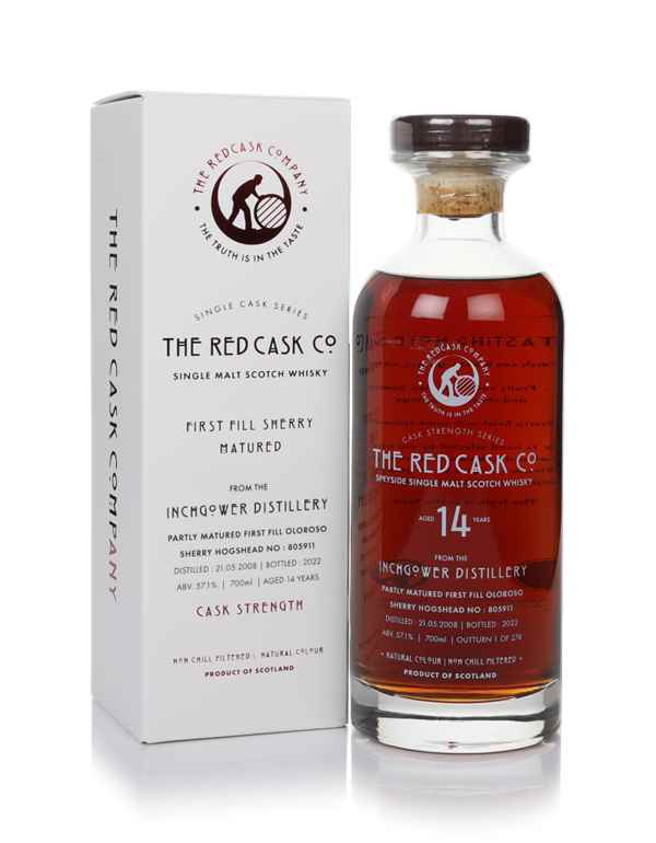 Inchgower 14 Year Old 2008 (cask 805911) - Single Cask Series (The Red Cask Company) | 700ML at CaskCartel.com