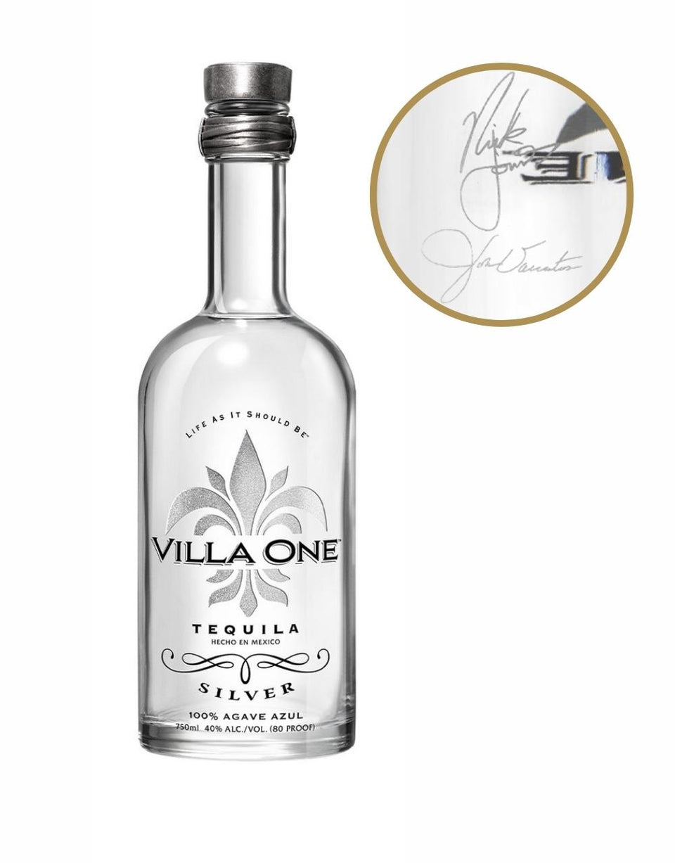 Villa One Silver With Engraved Signatures Tequila at CaskCartel.com