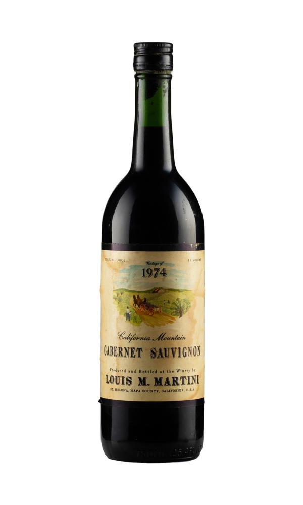 1974 | Louis M. Martini Winery | California Mountain Cabernet Sauvignon at CaskCartel.com