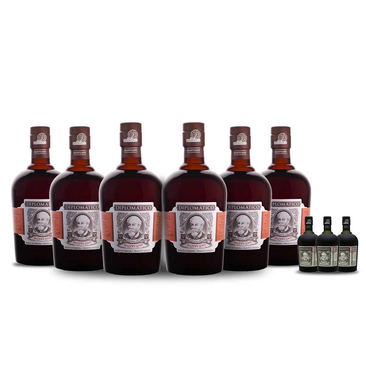 Ron Diplomático Mantuano Rum (6) Bottle Bundle w/ (3) free minis at CaskCartel.com