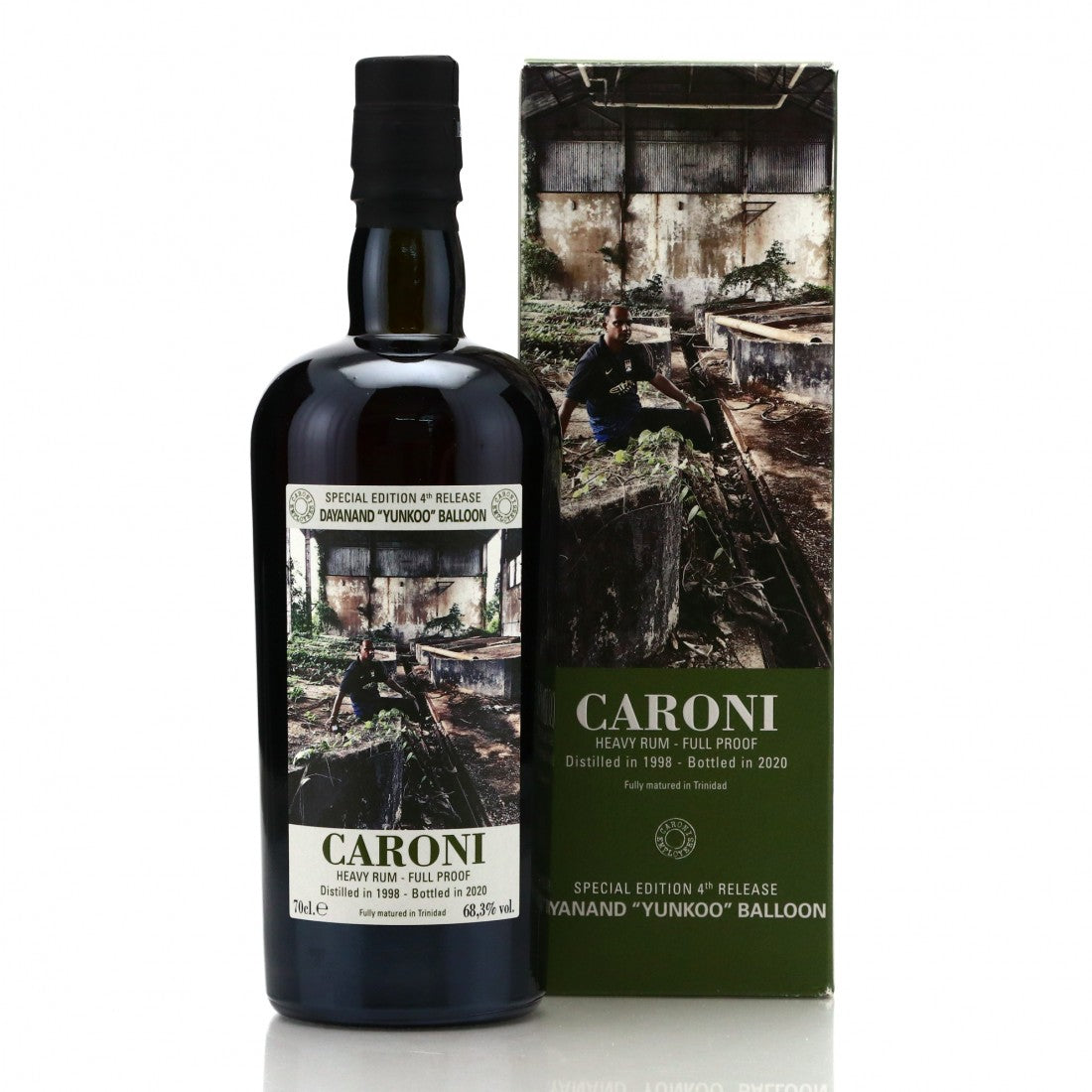 Caroni 1998 (Bottled 2020) Dayanand "Yunkoo" Balloon Rum | 700ML at CaskCartel.com