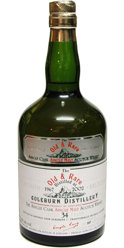 Coleburn 34 Year Old(D.1967, B.2002) Old & Rare Platinum Scotch Whisky | 700ML at CaskCartel.com