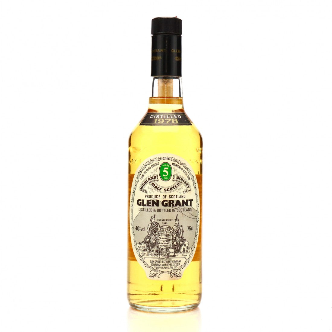 Glen Grant 1978, 5 Year Old, Seagram Italia Import Scotch Whisky at CaskCartel.com