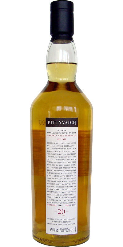 Pittyvaich 20 Year Old (D.1989, B.2009) Scotch Whisky | 700ML at CaskCartel.com