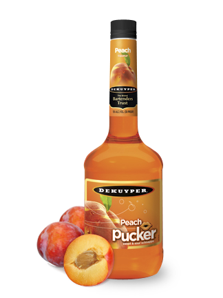 Dekuyper Pucker Peach Schnapps Liqueur | 1L at CaskCartel.com