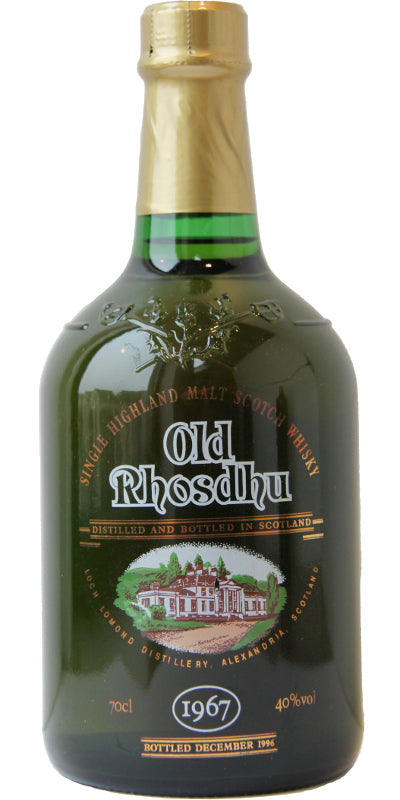 Old Rhosdhu 1967 (Bottled 1996) Single Highland Scotch Whisky | 700ML at CaskCartel.com
