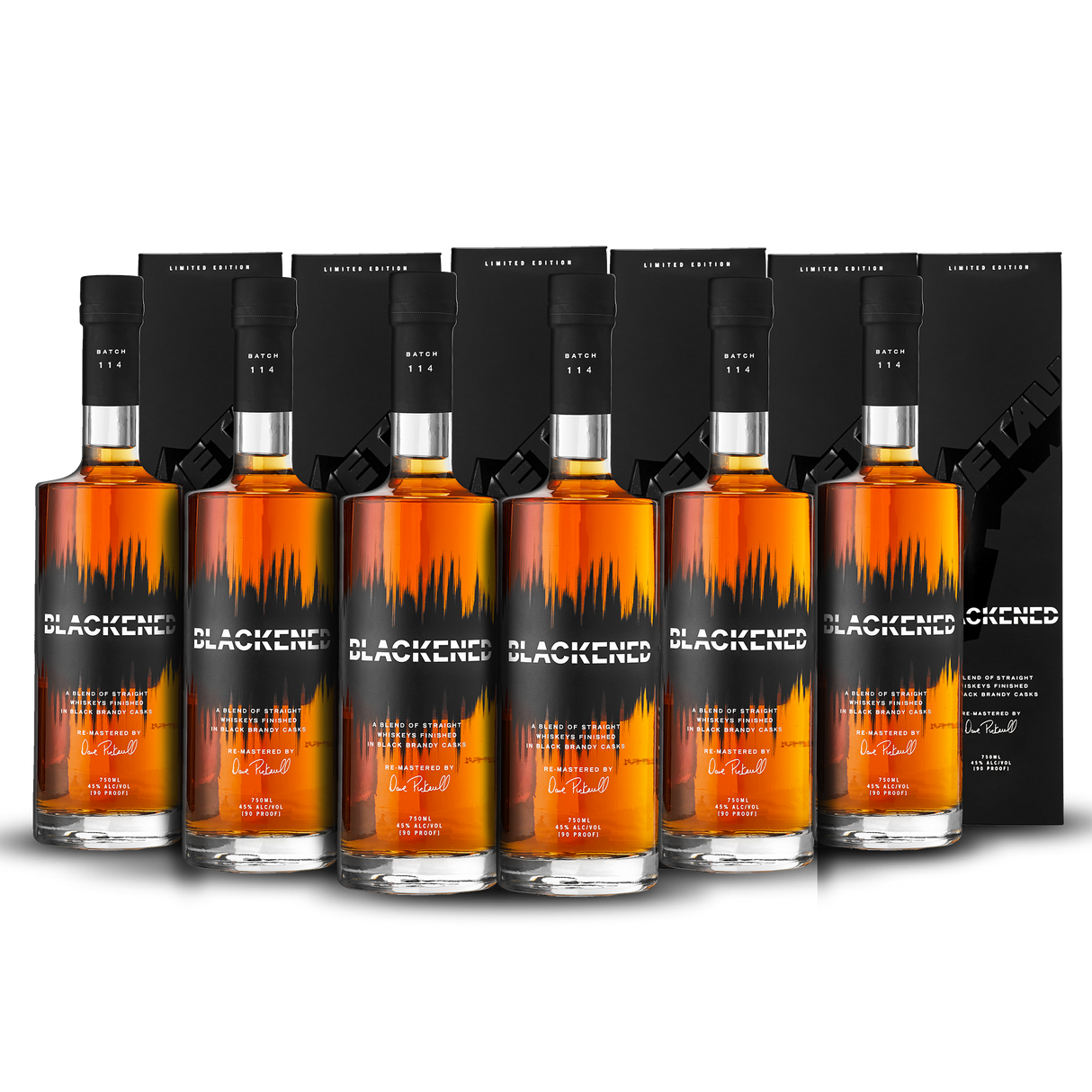BLACKENED® AMERICAN WHISKEY | LIMITED BATCH 114 | BLACK ALBUM WHISKEY PACK COLLECTORS EDITION CASE AT CASKCARTEL.COM