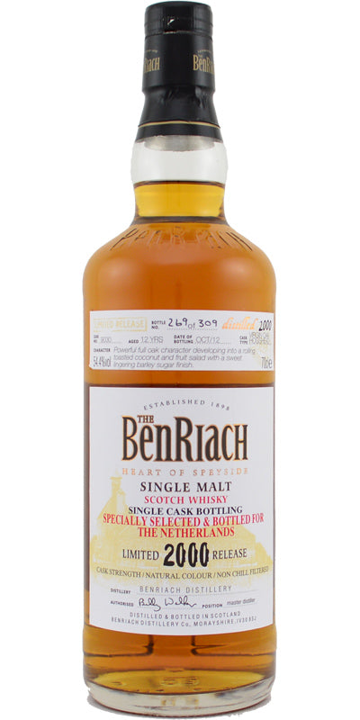 BenRiach 12 Year Old (D.2000, B.2013) Limited Release Scotch Whisky | 700ML at CaskCartel.com