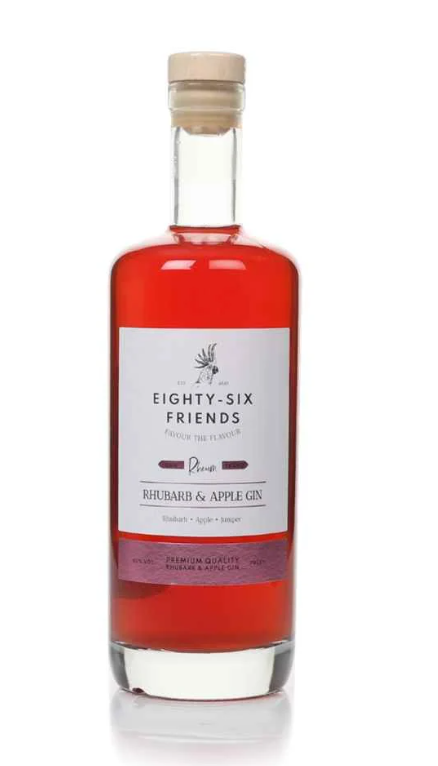 Eighty-Six Friends Rhubarb & Apple Gin | 700ML at CaskCartel.com