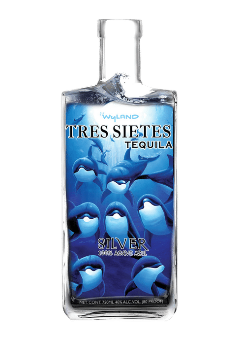 Tres Sietes Silver Dolphin Label Tequila - CaskCartel.com