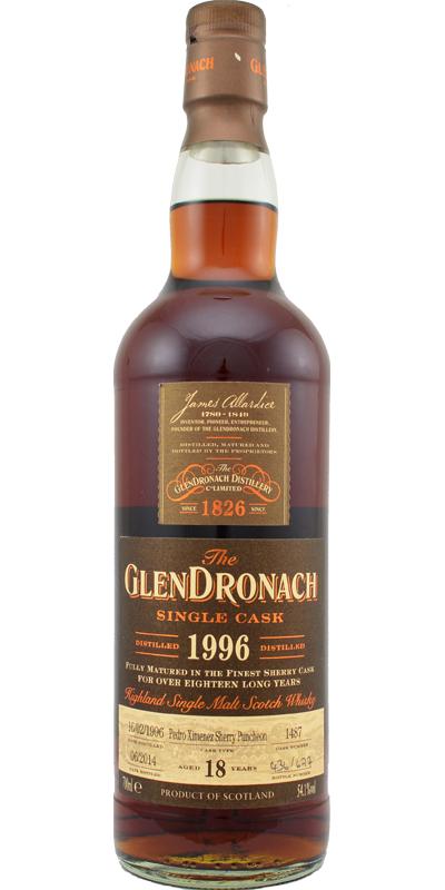 GlenDronach Single Cask #1487 Batch #10 1996 18 Year Old Whisky | 700ML at CaskCartel.com